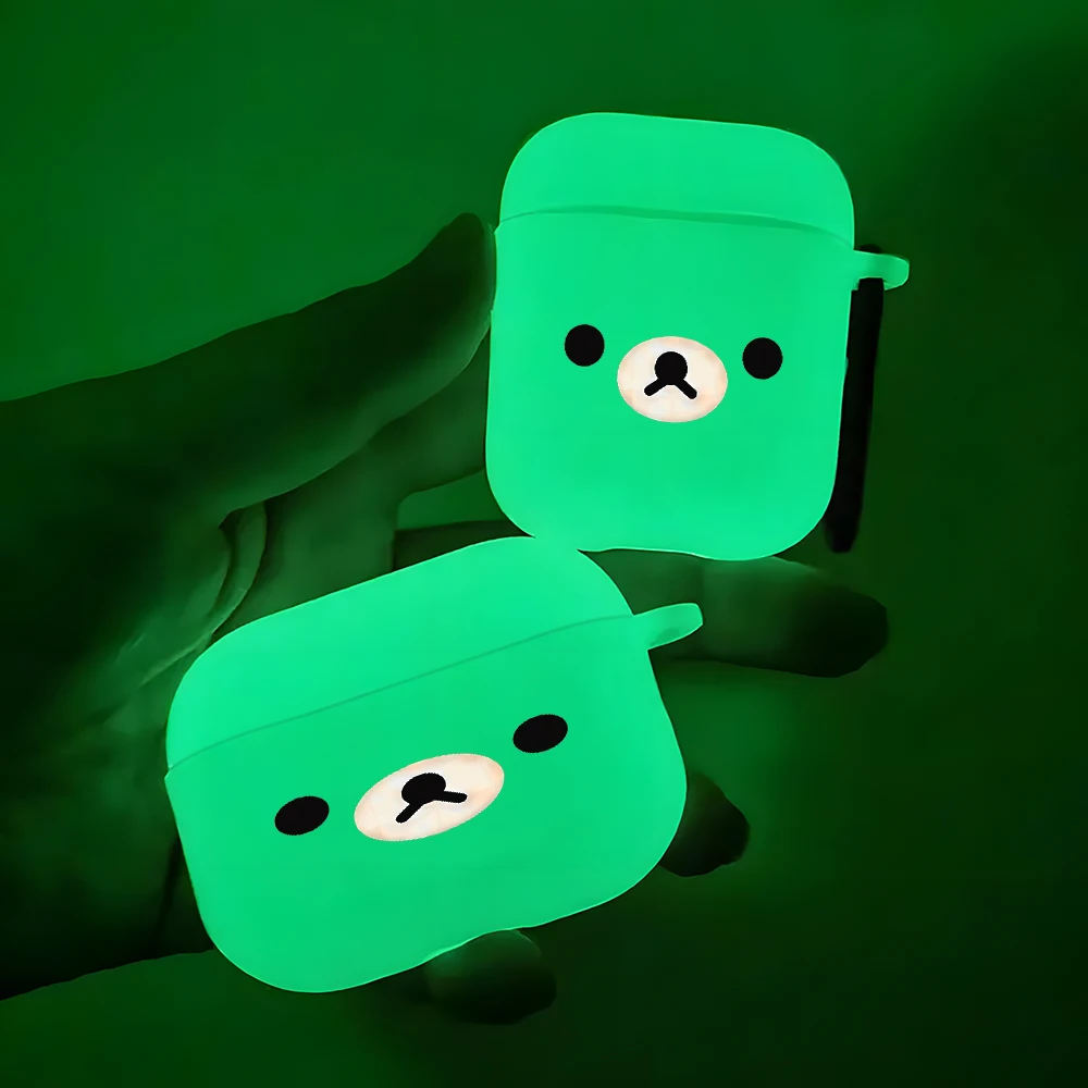 Cute Bear Face Night Light Luminous Silicone Earbuds Case for AirPods Pro3/Pro2/Pro Earphone Case For AirPods 1/2/3/4 Soft Cover
Cute Bear Face Night Light Luminous Silicone Earbuds Case for AirPods Pro3/Pro2/Pro Earphone Case For AirPods 1/2/3/4 Soft Cover