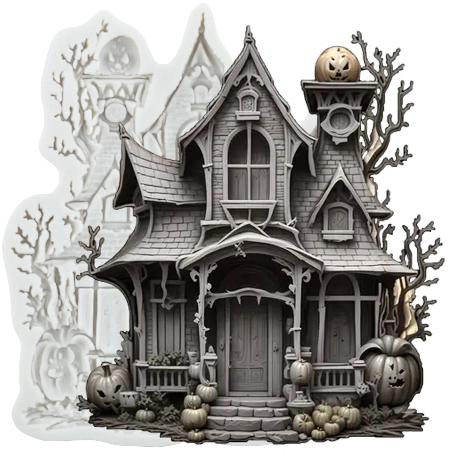 Halloween Haunted House Silicone Molds House Fondant Cake Decorating Tools Cupcake Topper Chocolate Craft Gum Paste Polymer Clay
Halloween Haunted House Silicone Molds House Fondant Cake Decorating Tools Cupcake Topper Chocolate Craft Gum Paste Polymer Clay