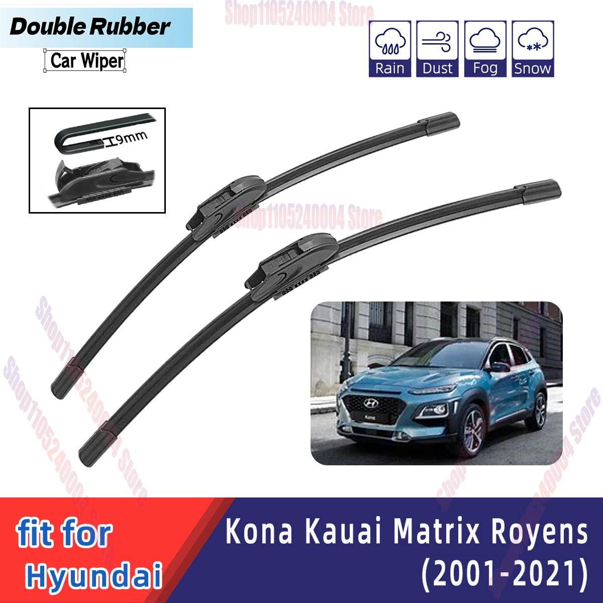 Multifunctional Double Rubber Strip Wiper Wholesale For Hyundai Kona Kauai Matrix Royens Front Windshield
Multifunctional Double Rubber Strip Wiper Wholesale For Hyundai Kona Kauai Matrix Royens Front Windshield