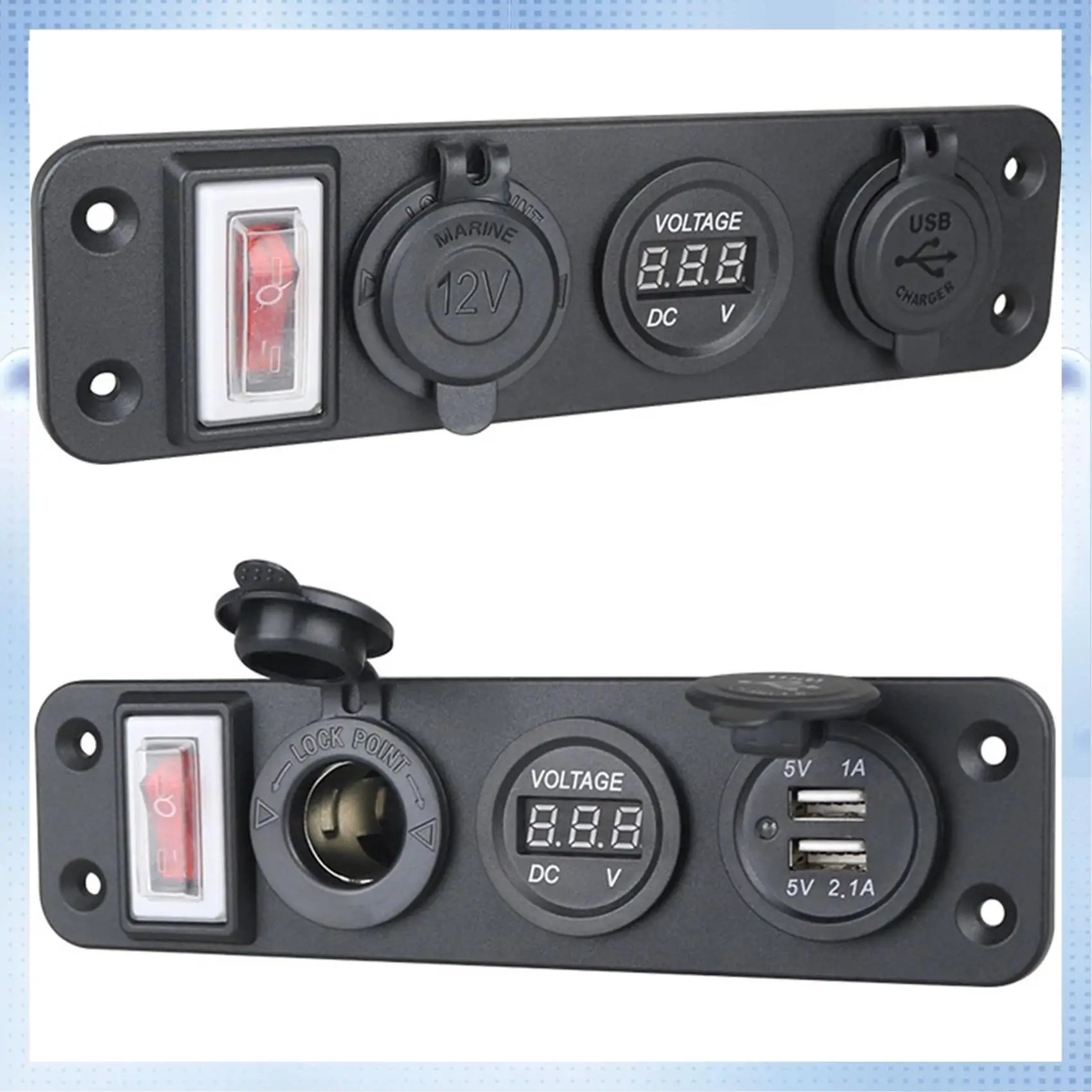 A51K-4 в 1, новый цифровой вольтметр + розетка 12 В + двойной USB-адаптер зарядного устройства, морская USB-розетка для зарядки
A51K-4 в 1, новый цифровой вольтметр + розетка 12 В + двойной USB-адаптер зарядного устройства, морская USB-розетка для зарядки