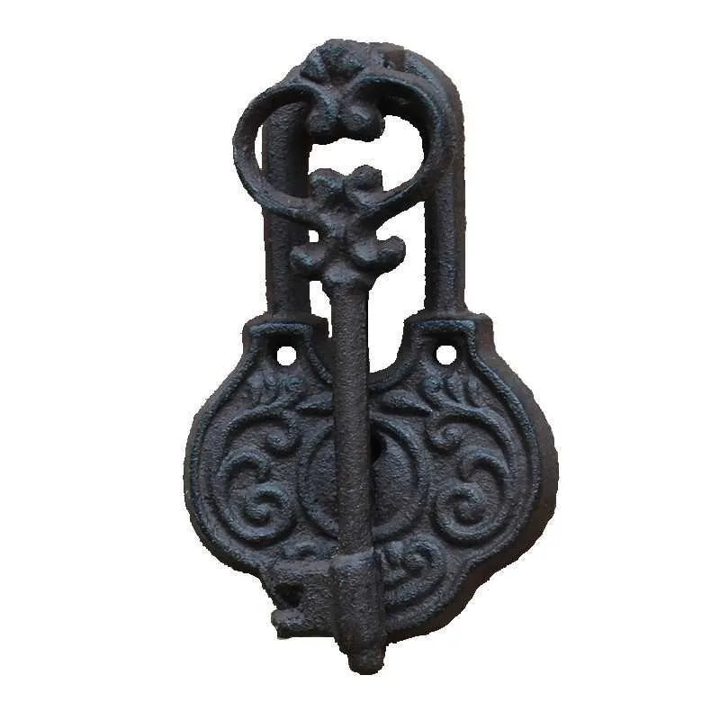 European cast iron handicrafts retro door knock wrought iron door handle courtyard wall decoration ancient key door handle
European cast iron handicrafts retro door knock wrought iron door handle courtyard wall decoration ancient key door handle