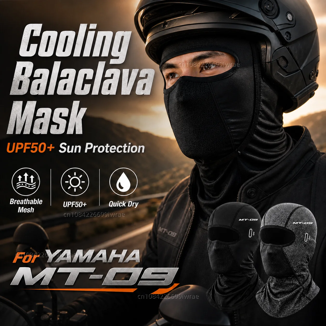 Cooling Motorcycle Balaclava Mask UPF50+ UV Protection Breathable Face Cover Summer For YAMAHA MT-09 MT09 Mt 09 2017 2018 2019
Cooling Motorcycle Balaclava Mask UPF50+ UV Protection Breathable Face Cover Summer For YAMAHA MT-09 MT09 Mt 09 2017 2018 2019