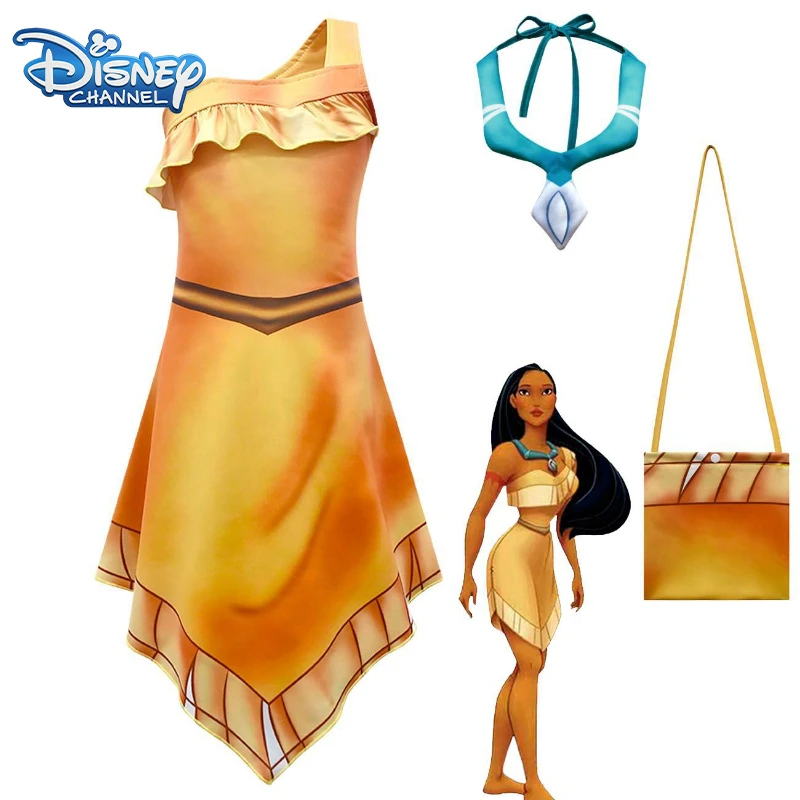 Disney Pocahontas Princess Summer Girls Dress Beach Indian Clothing Halloween Cosplay Birthday Party Carnival Costume Kids Gift
Disney Pocahontas Princess Summer Girls Dress Beach Indian Clothing Halloween Cosplay Birthday Party Carnival Costume Kids Gift