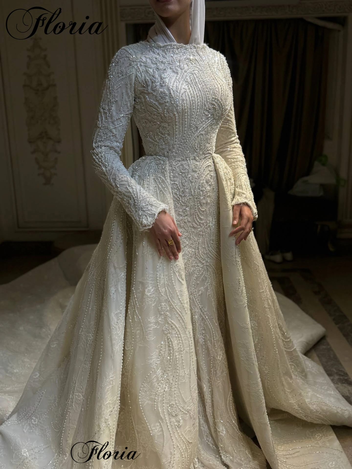 Plus Size Elegant Beaded Wedding Dresses With Detachable Train Muslim Formal Wedding Gowns 2026 Vestidos De Novia Customized
Plus Size Elegant Beaded Wedding Dresses With Detachable Train Muslim Formal Wedding Gowns 2026 Vestidos De Novia Customized