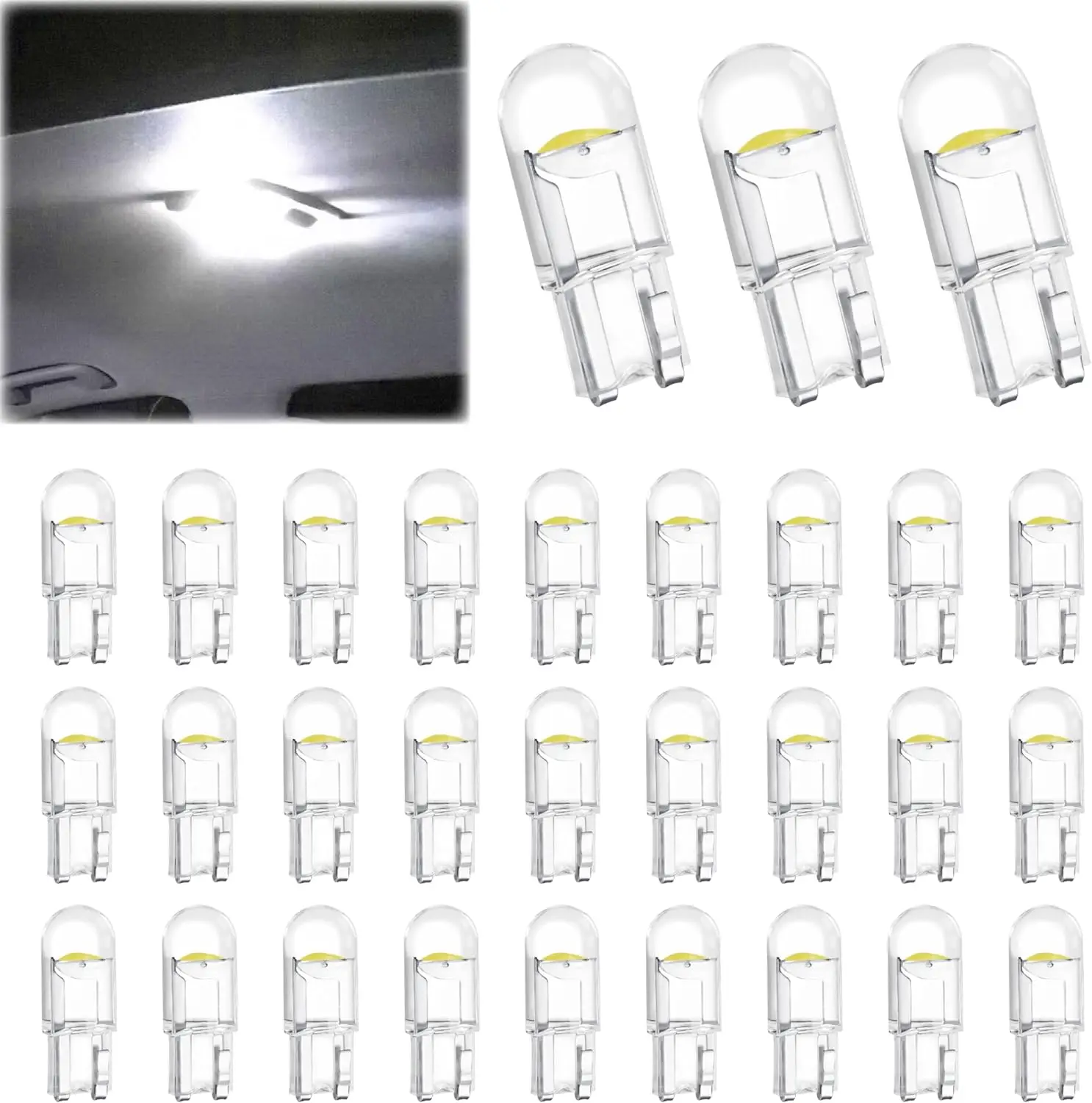 10pcs 194 LED Bulb T10 Wedge 6000K White Error Free Car Interior Bulb for Dashboard Dome License Plate Light Auto Accessories
10pcs 194 LED Bulb T10 Wedge 6000K White Error Free Car Interior Bulb for Dashboard Dome License Plate Light Auto Accessories