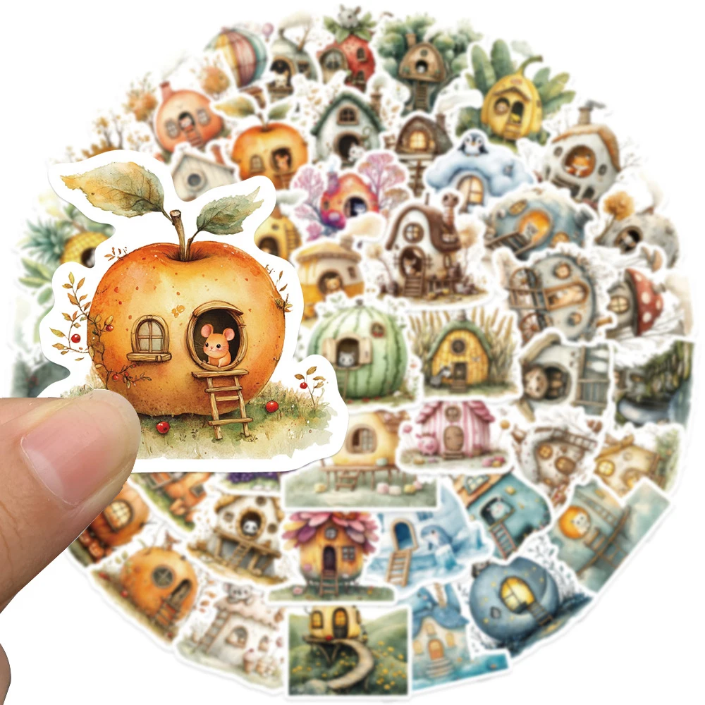 10/30/50pcs Cartoon Watercolor Cottage Aesthetic Stickers Cute Animals House Decal for Suitcase Scrapbook Phone Graffiti Sticker
10/30/50pcs Cartoon Watercolor Cottage Aesthetic Stickers Cute Animals House Decal for Suitcase Scrapbook Phone Graffiti Sticker