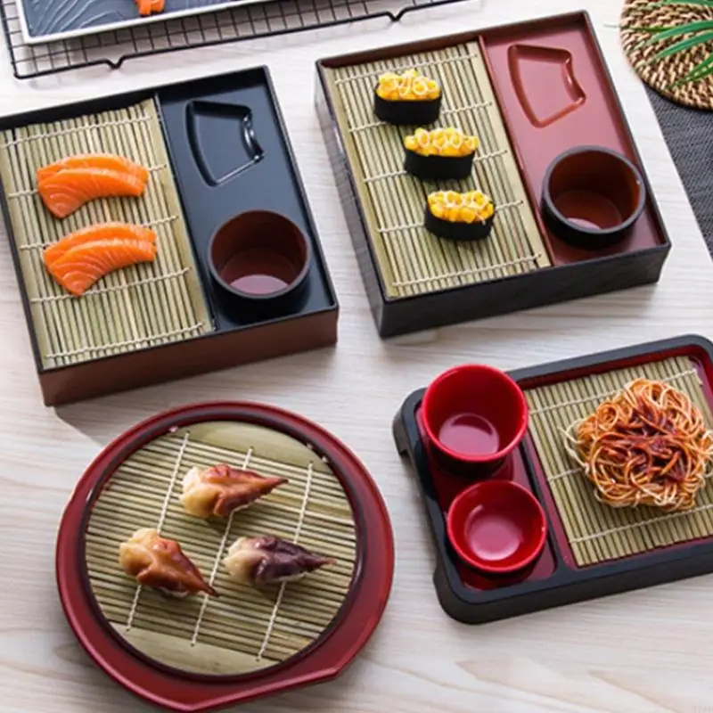 Soba Noodles Plate With Drain Mat Appetizer Tray Melamine Plate Sashimi Platter for Apartment Homes Kitchen 37JD
Soba Noodles Plate With Drain Mat Appetizer Tray Melamine Plate Sashimi Platter for Apartment Homes Kitchen 37JD