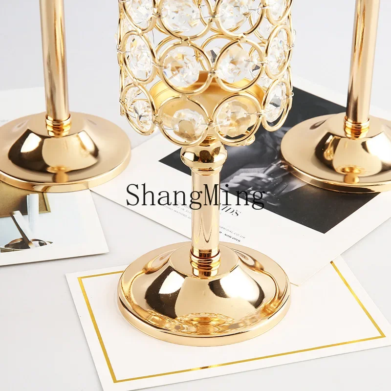 CLLCL hot-selling crystal candle holder candle cup wrought iron metal ornament handicrafts wedding home decoration
CLLCL hot-selling crystal candle holder candle cup wrought iron metal ornament handicrafts wedding home decoration