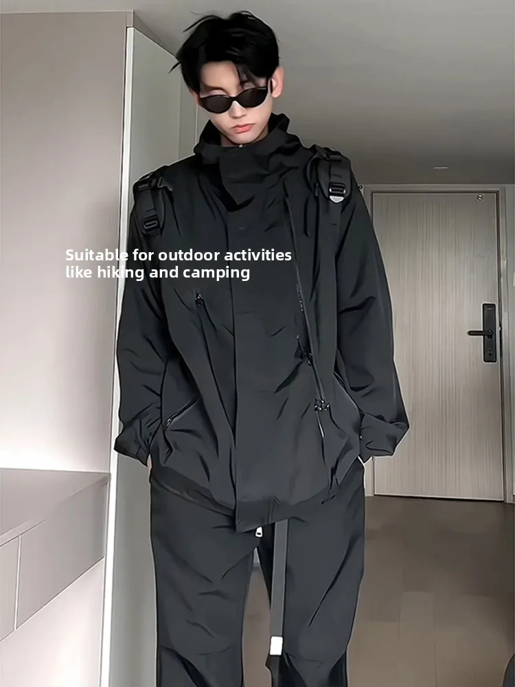 American Tee-in-One Waterproof Windbreaker Lightweight Summer Men's Sports Jaet Outdoor Qui-Dry Hiking Suit Coat
American Tee-in-One Waterproof Windbreaker Lightweight Summer Men's Sports Jaet Outdoor Qui-Dry Hiking Suit Coat