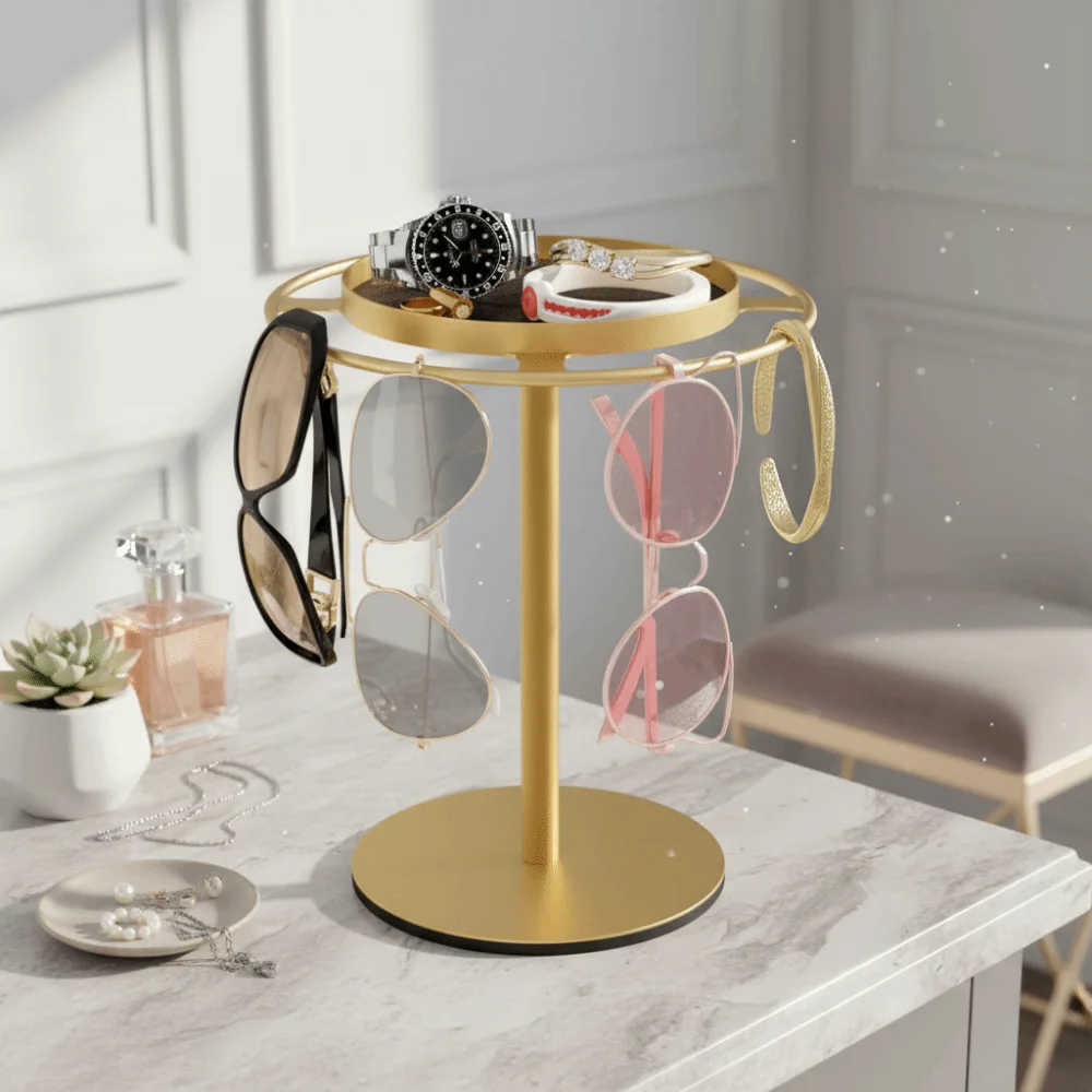 Metal Organizers Sunglasses Rack 360° Rotating Removable Tray Glasses Stand Multiple Storage Stainless Steel Eyewear Display
Metal Organizers Sunglasses Rack 360° Rotating Removable Tray Glasses Stand Multiple Storage Stainless Steel Eyewear Display