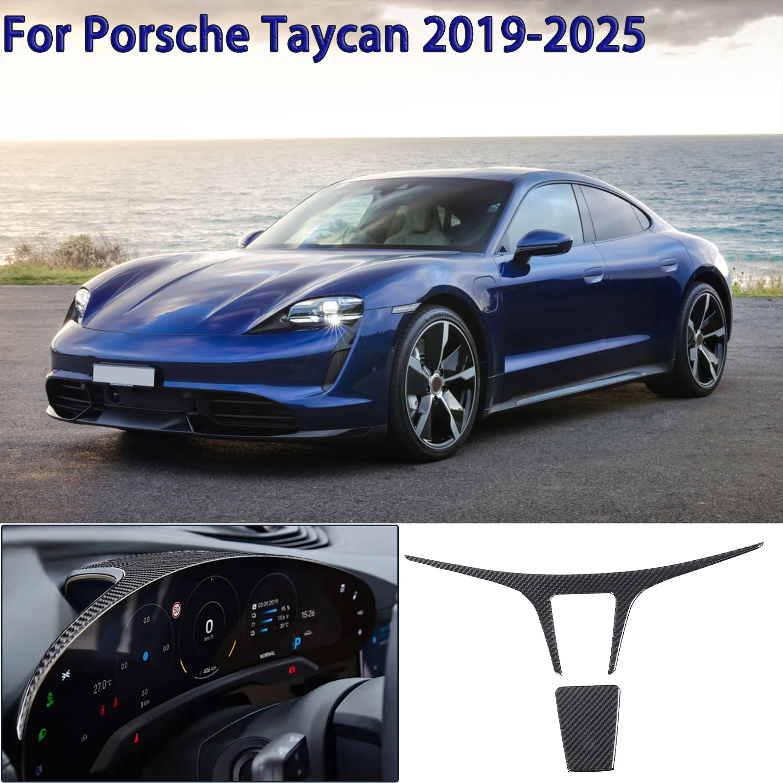 For Porsche Taycan 2019-2025 Soft Carbon Fibre Car Dashboard Panel Panel Speedometer Cover Decorative Sticker Car Interior
For Porsche Taycan 2019-2025 Soft Carbon Fibre Car Dashboard Panel Panel Speedometer Cover Decorative Sticker Car Interior