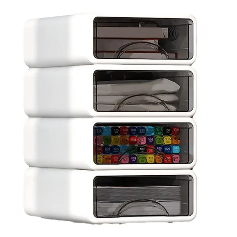 A56P-Stackable Plastic Organizer Box For Desktop, Makeup, Jewelry, Office Storage - Large Dustproof Container With Drawers
A56P-Stackable Plastic Organizer Box For Desktop, Makeup, Jewelry, Office Storage - Large Dustproof Container With Drawers