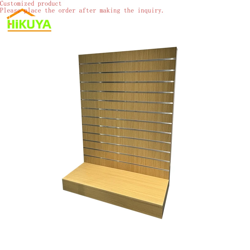 Custom.Custom L-Shaped Melamine Slatwall Stands Display Shelf Slatwall Wall Units for Retail, Cloth Shop
Custom.Custom L-Shaped Melamine Slatwall Stands Display Shelf Slatwall Wall Units for Retail, Cloth Shop