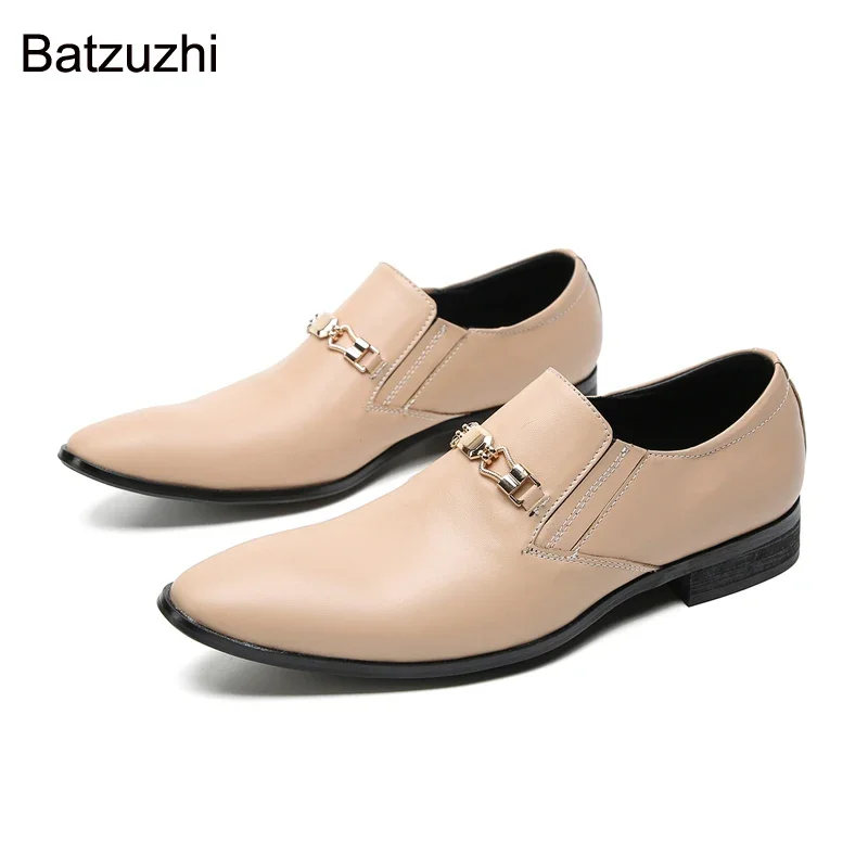 Batzuzhi Pointed Toe Flats Leather Shoes Male New Fashion Men's Shoes Slip on Formal Business Leather Dress Shoes Men!
Batzuzhi Pointed Toe Flats Leather Shoes Male New Fashion Men's Shoes Slip on Formal Business Leather Dress Shoes Men!