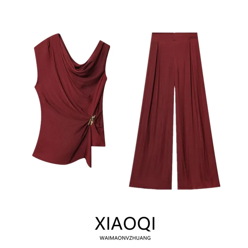 Fall 2025 New Asymmetrical Design Women's Faion ort Sve oulder Bared Holiday Top Two Piece Set European Sle
Fall 2025 New Asymmetrical Design Women's Faion ort Sve oulder Bared Holiday Top Two Piece Set European Sle