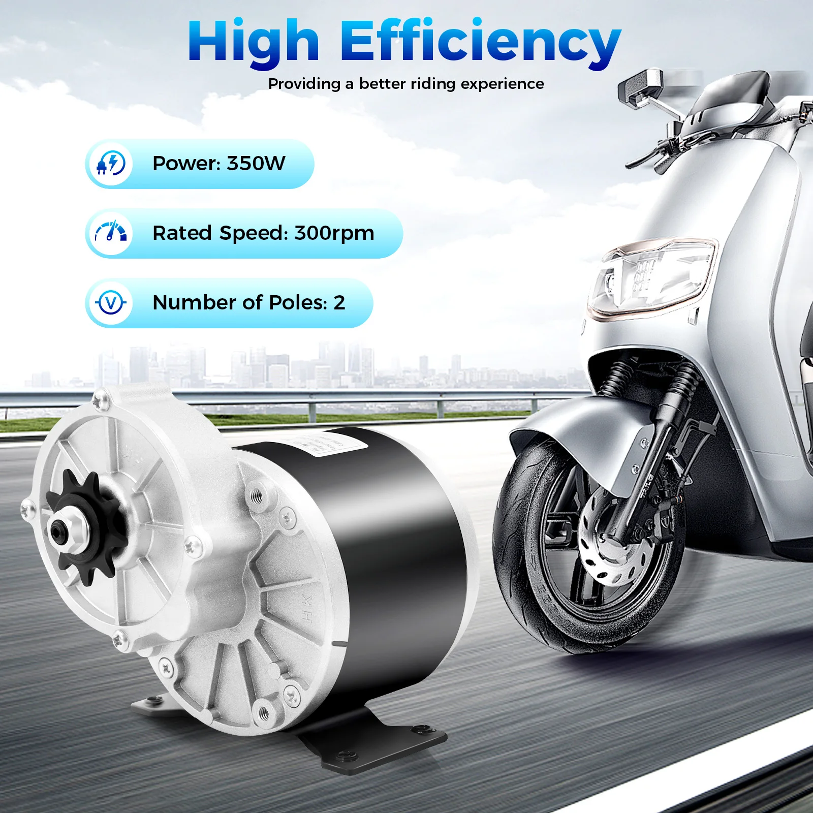 MY1016Z3 350W 24V DC Electric Motor with Gear Reduction - Durable Low Noise for Bicycle Bike Scooter Agri Equipment
MY1016Z3 350W 24V DC Electric Motor with Gear Reduction - Durable Low Noise for Bicycle Bike Scooter Agri Equipment