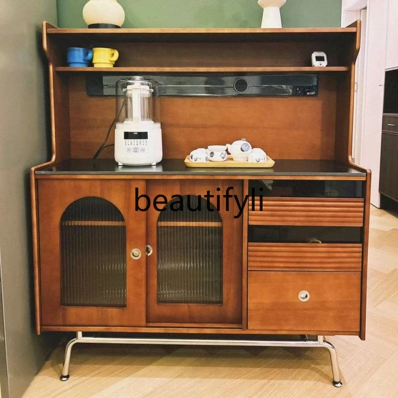 Nordic medieval solid wood rock slab dining side cabinet against the wall living room integrated storage locker
Nordic medieval solid wood rock slab dining side cabinet against the wall living room integrated storage locker