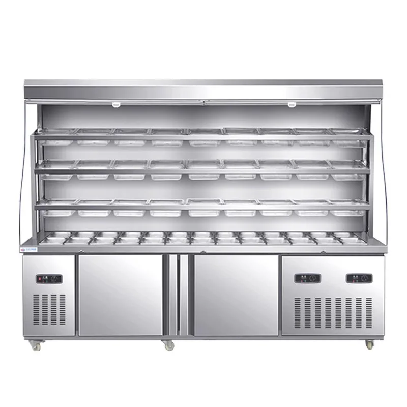 Display Cabinet BBQ Fried Skewers Refrigerated Freezer Skewers Vegetable Fruit Fresh-keeping Cabinet Hot Pot
Display Cabinet BBQ Fried Skewers Refrigerated Freezer Skewers Vegetable Fruit Fresh-keeping Cabinet Hot Pot