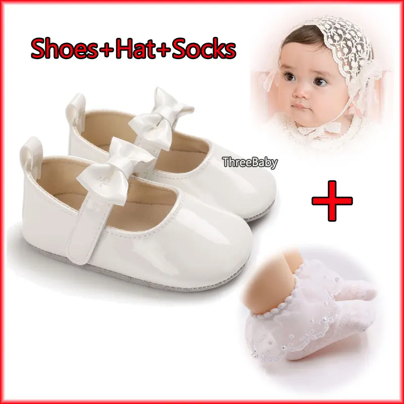 Formal White Baptismal Shoes for Baby Girl 0 6 Months Princess Shoes for Girls Infant Birthday Wedding Walking Shoe +hat+socks
Formal White Baptismal Shoes for Baby Girl 0 6 Months Princess Shoes for Girls Infant Birthday Wedding Walking Shoe +hat+socks
