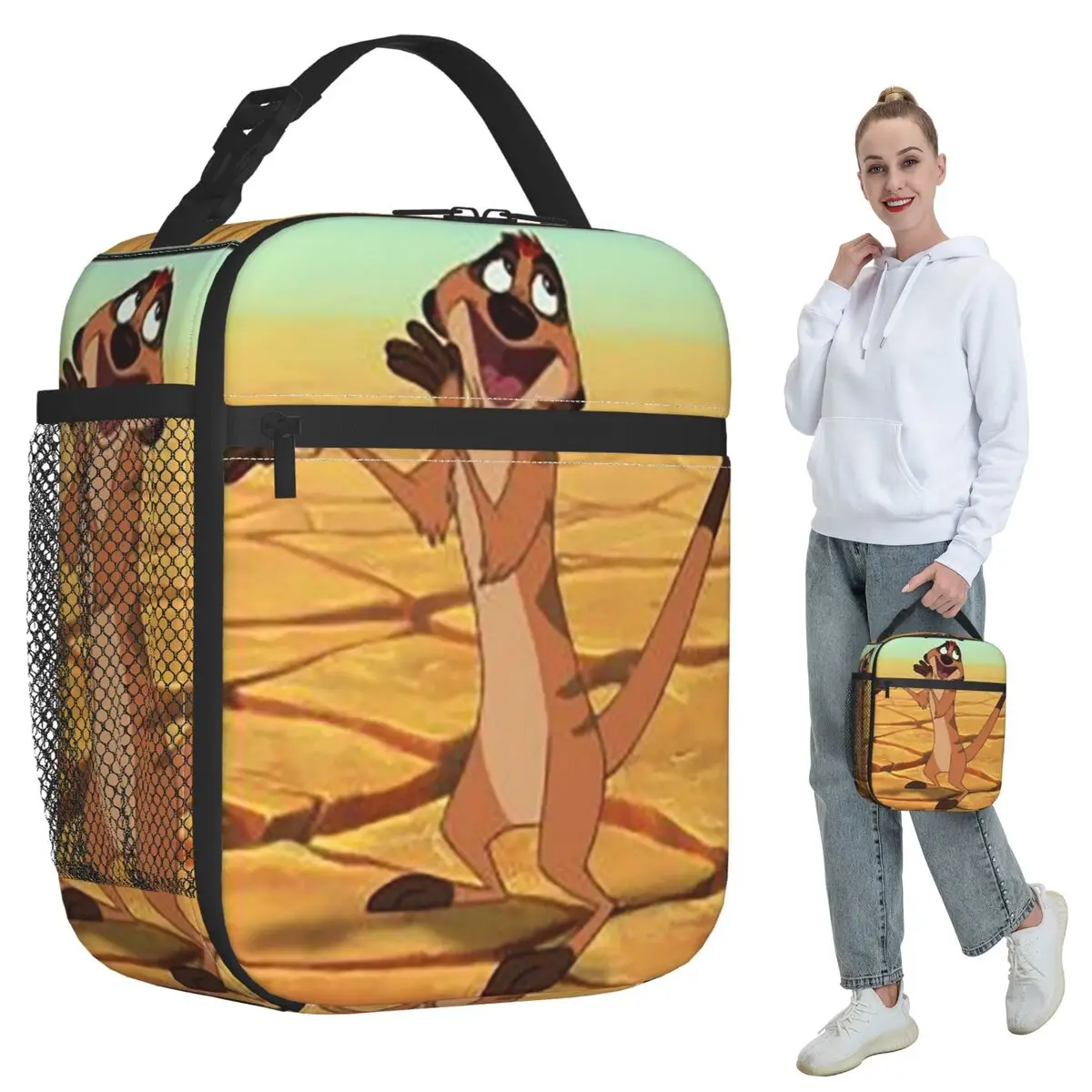 Timon Cartoon Insulated Lunch Bag for Kids School Cooler Thermal Food Box Tote Portable Lunch Boxes Container
Timon Cartoon Insulated Lunch Bag for Kids School Cooler Thermal Food Box Tote Portable Lunch Boxes Container
