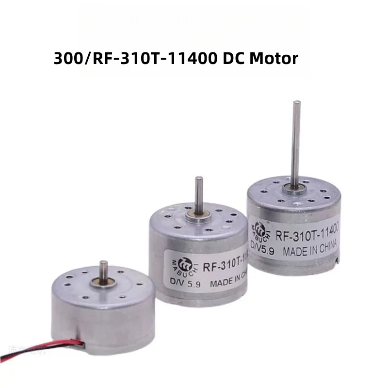 3V5.9V 300/RF-310T-11400 Micro DC Motor DIY Model Manual Fan Solar Driver Toy 6mm/10mm/22mm Shaft
3V5.9V 300/RF-310T-11400 Micro DC Motor DIY Model Manual Fan Solar Driver Toy 6mm/10mm/22mm Shaft