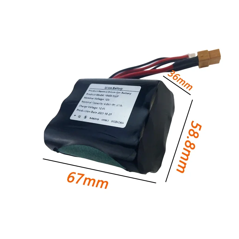 Original 12V 6.8Ah 18650 Rechargeable Batteries 12V With BMS Lithium Battery Protection Plate
Original 12V 6.8Ah 18650 Rechargeable Batteries 12V With BMS Lithium Battery Protection Plate