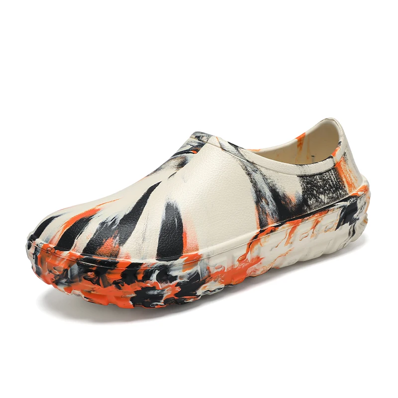 Новые мужские тапочки с повседневным принтом, пляжные сандалии, нескользящая садовая обувь, нескользящие маслостойкие летние повседневные тапочки для работы повара
Новые мужские тапочки с повседневным принтом, пляжные сандалии, нескользящая садовая обувь, нескользящие маслостойкие летние повседневные тапочки для работы повара