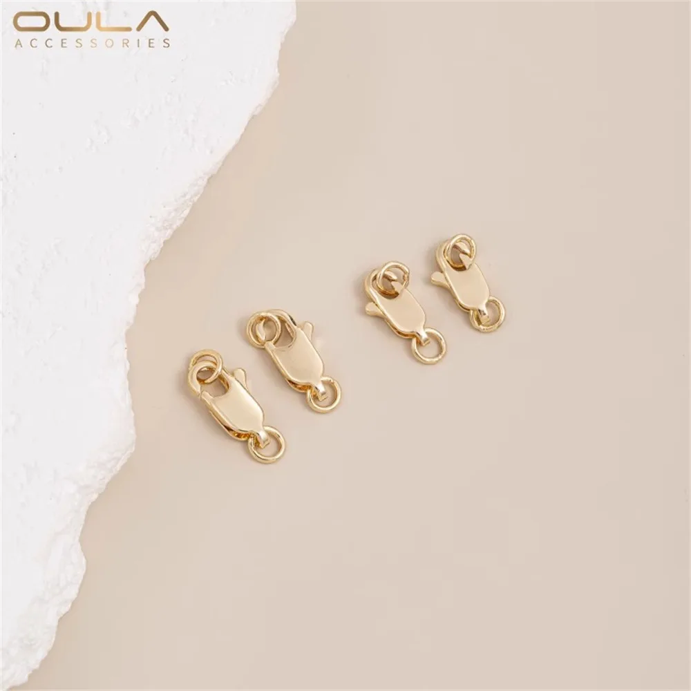 1pcs Fish Tail Buckle Spring Buckle 14K Gold-plated Accessory Diy Bracelet Necklace Accessory Connection Lobster Buckle Material 
1pcs Fish Tail Buckle Spring Buckle 14K Gold-plated Accessory Diy Bracelet Necklace Accessory Connection Lobster Buckle Material