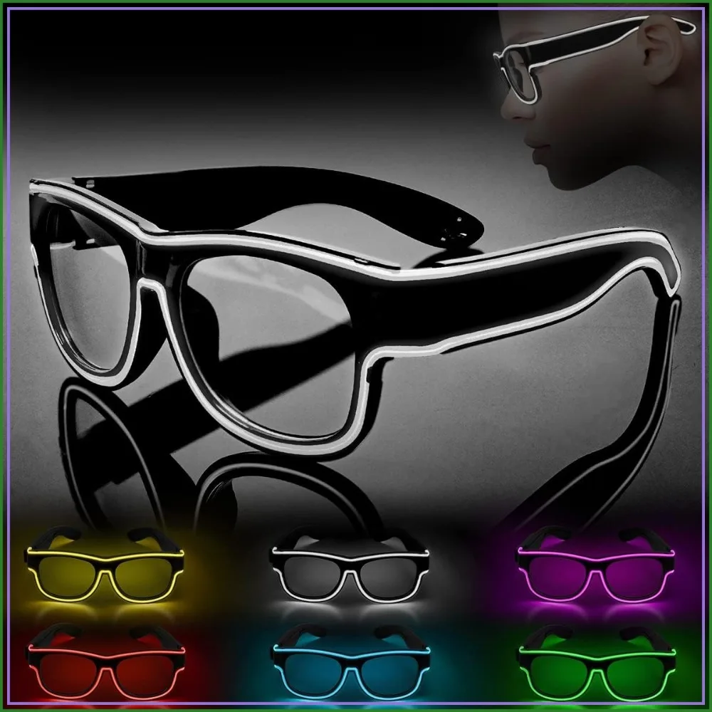 Wireless Light Up Glasses 3 Modes LED Luminous Glasses Glow in the Dark for Parties, DJ, EDM, Halloween, Christmas
Wireless Light Up Glasses 3 Modes LED Luminous Glasses Glow in the Dark for Parties, DJ, EDM, Halloween, Christmas