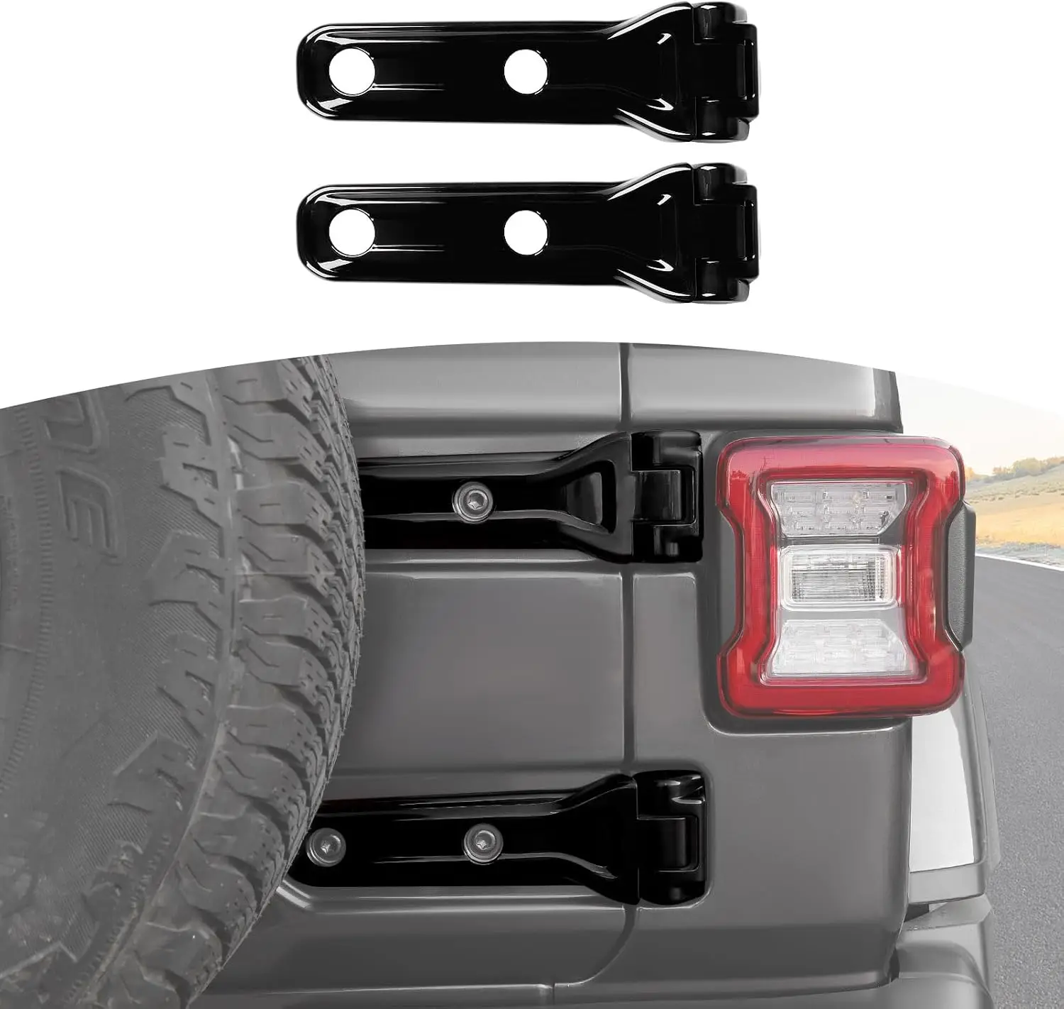 For Jeep JL Tailgate Hinge Cover Trim Decals Black for Jeep Wrangler JL JLU 2018 up Black Sliver Exterior Accessories
For Jeep JL Tailgate Hinge Cover Trim Decals Black for Jeep Wrangler JL JLU 2018 up Black Sliver Exterior Accessories