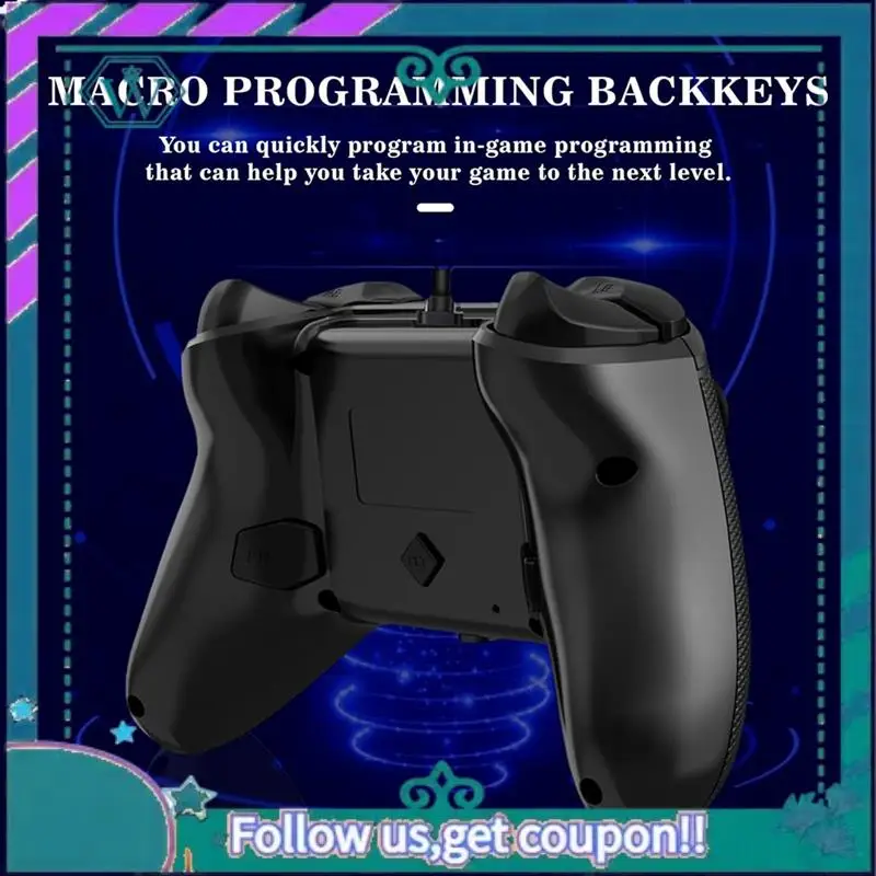 Upgraded Wired Game Controller With Hall Triggers Joysticks And Turbo Function For Series S/X, One, And PC
Upgraded Wired Game Controller With Hall Triggers Joysticks And Turbo Function For Series S/X, One, And PC