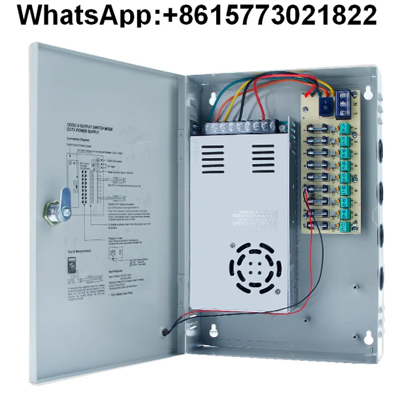 Импульсный блок питания от 220 В до 12 В, 10 А20 А30 А, централизованный трансформатор питания, камера, 9 каналов, 18 каналов
Импульсный блок питания от 220 В до 12 В, 10 А20 А30 А, централизованный трансформатор питания, камера, 9 каналов, 18 каналов