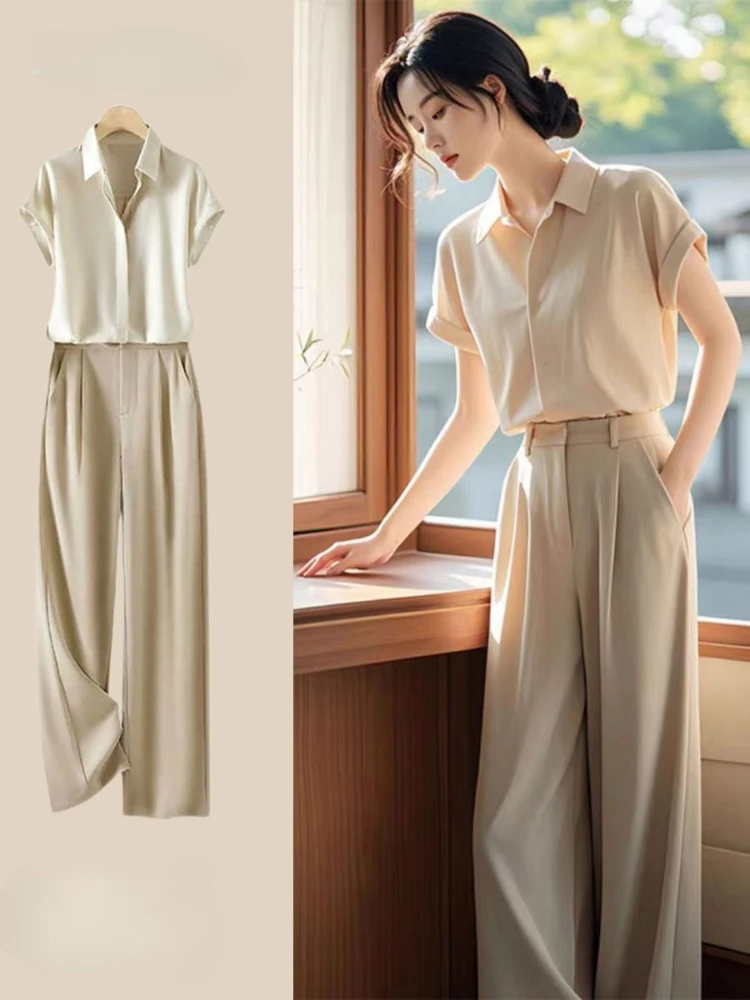 Формальные комплекты блузок и брюк для женщин, комплект из 2 предметов, деловая стильная одежда, тренд 2025, модные удобные брюки, женская рубашка
Формальные комплекты блузок и брюк для женщин, комплект из 2 предметов, деловая стильная одежда, тренд 2025, модные удобные брюки, женская рубашка