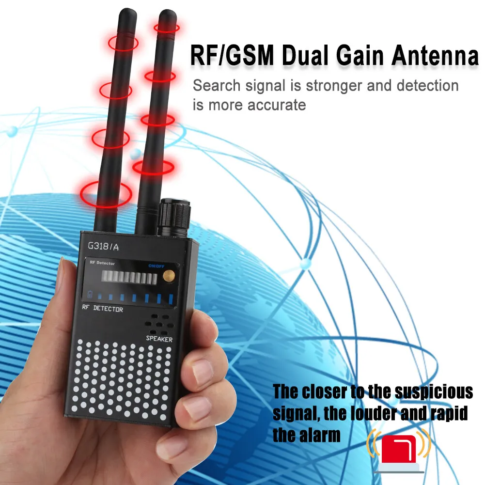 Anti-Spy Hidden Camera Detects Bug 2G 3G 4G WiFi GSM Finder GPS Tracker Security Protection Anti Wiretapping Wireless RF Scanner
Anti-Spy Hidden Camera Detects Bug 2G 3G 4G WiFi GSM Finder GPS Tracker Security Protection Anti Wiretapping Wireless RF Scanner