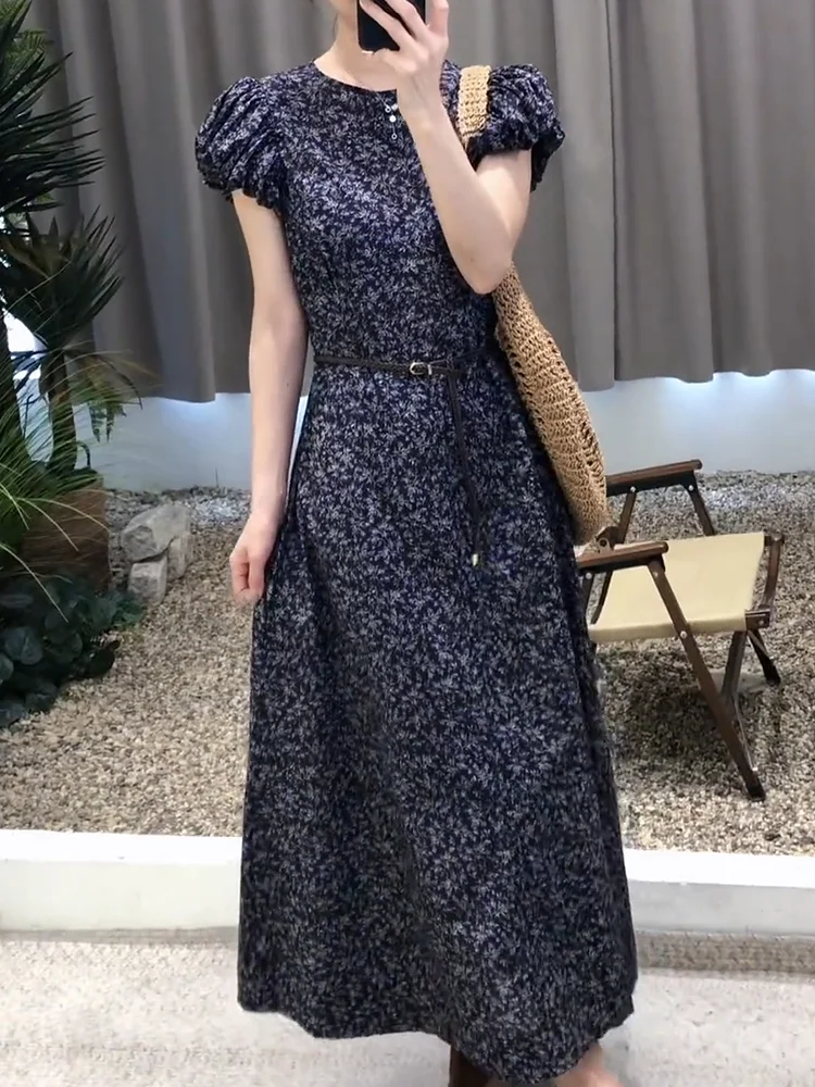 Elegant Floral Print Maxi Dress Women's plus Size Stylish Fashionable Slimming Versatile Summer New Arrival Korean Style
Elegant Floral Print Maxi Dress Women's plus Size Stylish Fashionable Slimming Versatile Summer New Arrival Korean Style