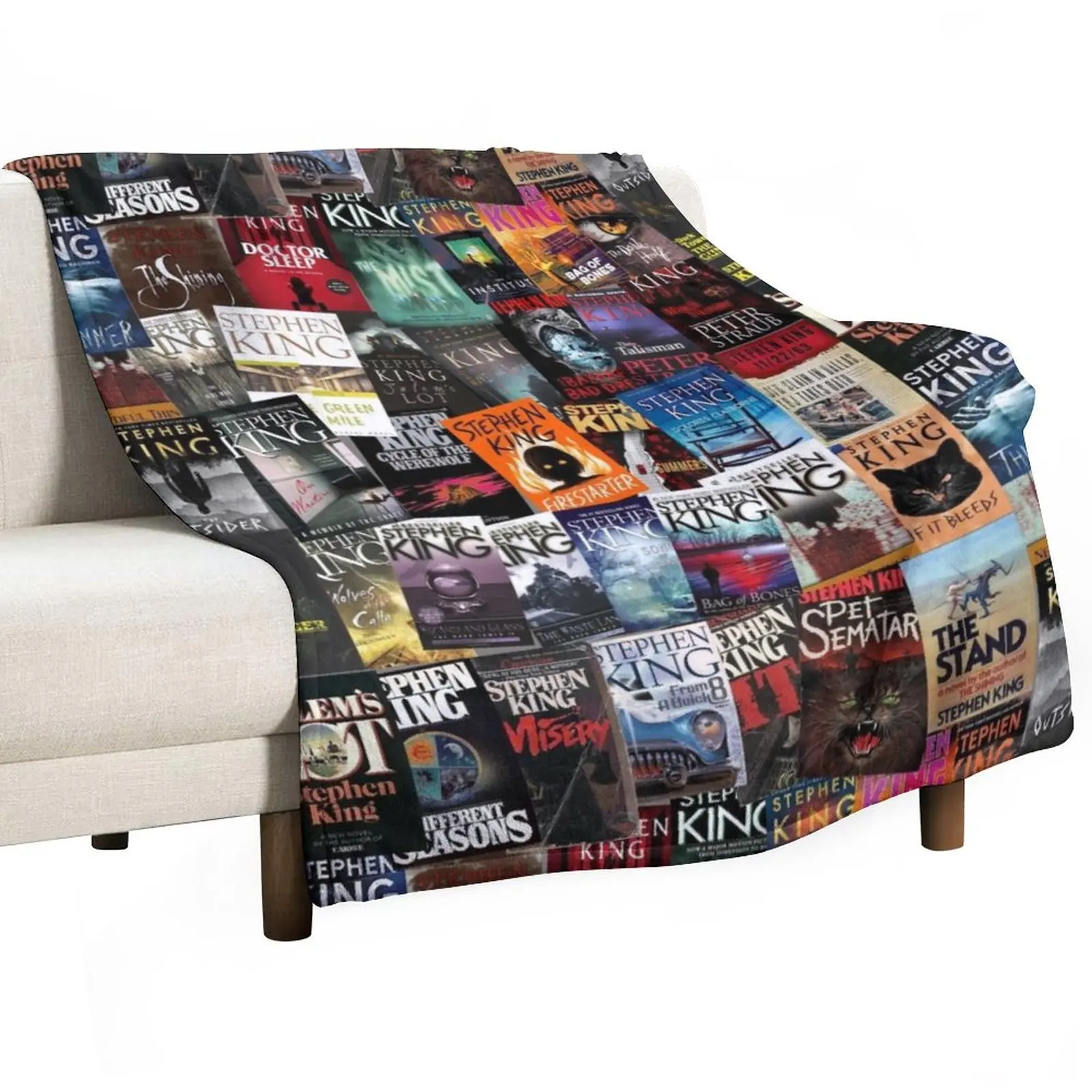 Stephen King Book Covers, Horror Bookworm Throw Blanket Flannel Blanket Sofa Blanket
Stephen King Book Covers, Horror Bookworm Throw Blanket Flannel Blanket Sofa Blanket