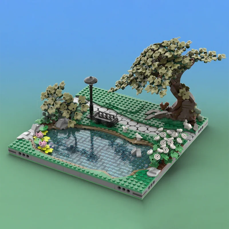 1026PCS MOC Creative Model Pond Building Blocks DIY Assembly Building Blocks Display Gift Collectible Showcase Home Home Decor
1026PCS MOC Creative Model Pond Building Blocks DIY Assembly Building Blocks Display Gift Collectible Showcase Home Home Decor