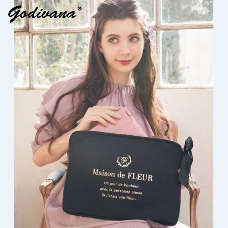 Japanese Style New Cute Bow Satin Computer Bag 13.3 Inch Ipad Sponge Anti-Collision Women's Zipper Small Bags 14 Inch Clutch
Japanese Style New Cute Bow Satin Computer Bag 13.3 Inch Ipad Sponge Anti-Collision Women's Zipper Small Bags 14 Inch Clutch