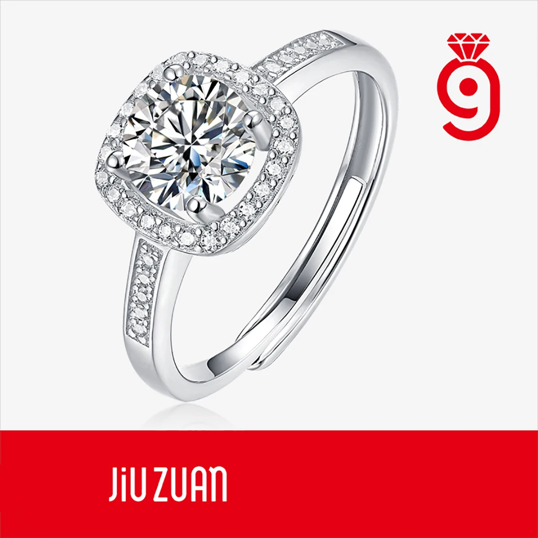 S925 silver moissanite diamond women's ring with adjustable mouth, non fading and anti allergic, holiday gift
S925 silver moissanite diamond women's ring with adjustable mouth, non fading and anti allergic, holiday gift