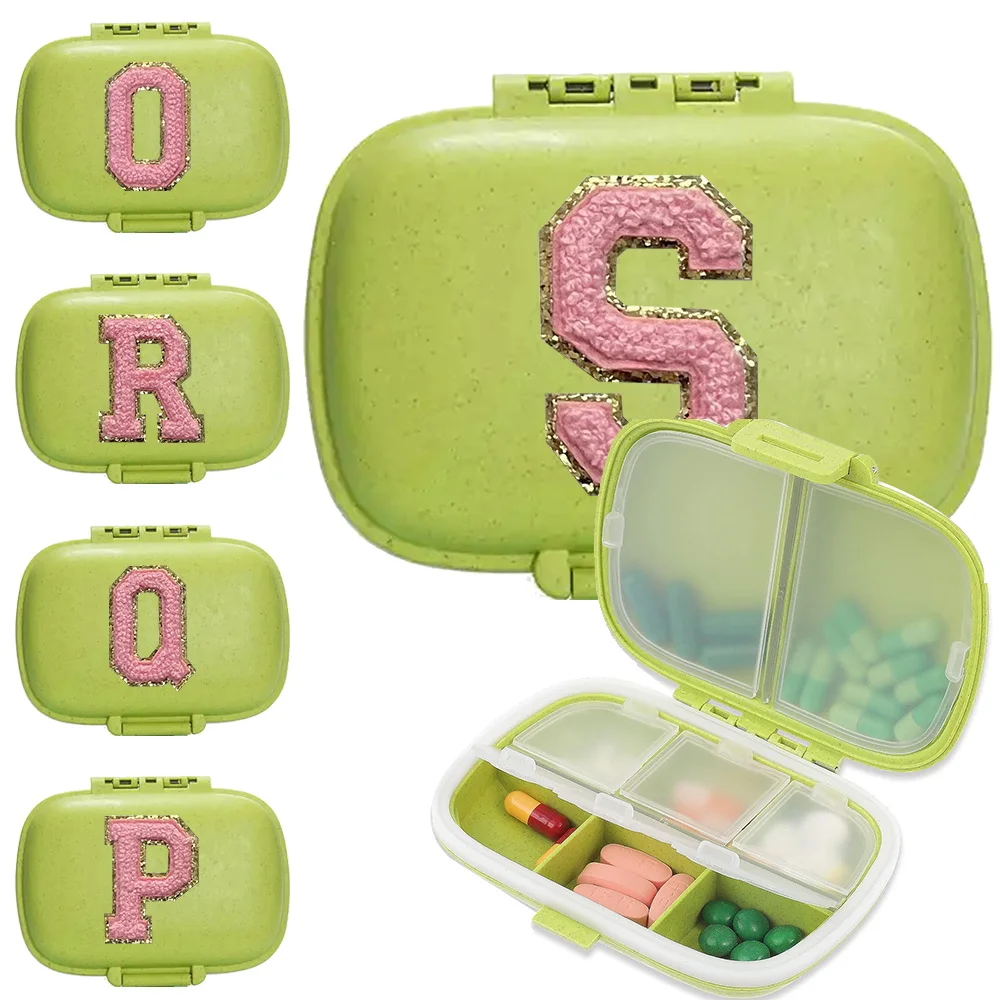 Portable Daily Medicine Storage Pill Box with 8 Compartments Horizontal Medicine Storage Box Pink Letter Embroidered Logo
Portable Daily Medicine Storage Pill Box with 8 Compartments Horizontal Medicine Storage Box Pink Letter Embroidered Logo