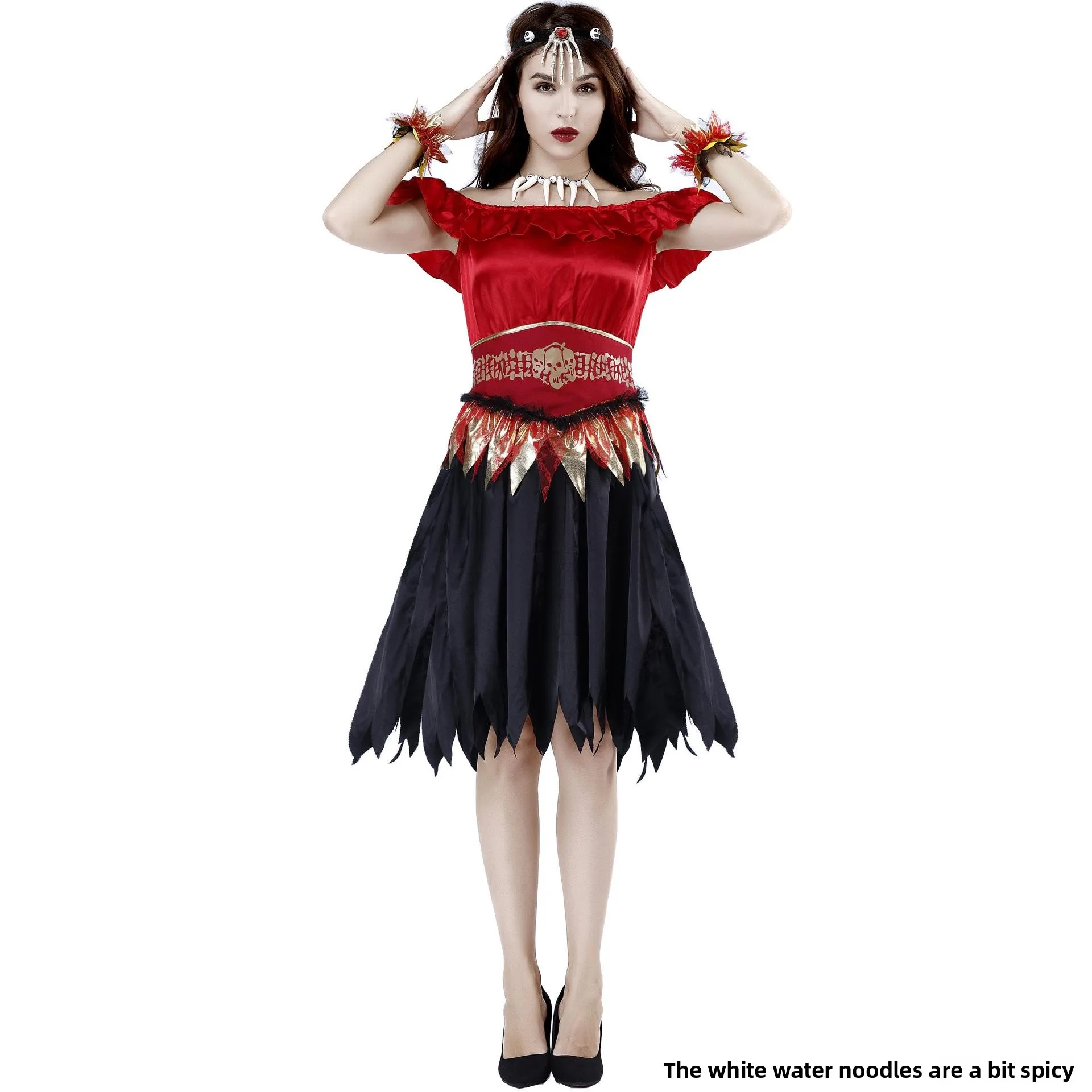 Злый костюм для взрослых на Хэллоуин, зомби Леди Мисс Дьявол, женский традиционный этнический сценический костюм
Злый костюм для взрослых на Хэллоуин, зомби Леди Мисс Дьявол, женский традиционный этнический сценический костюм