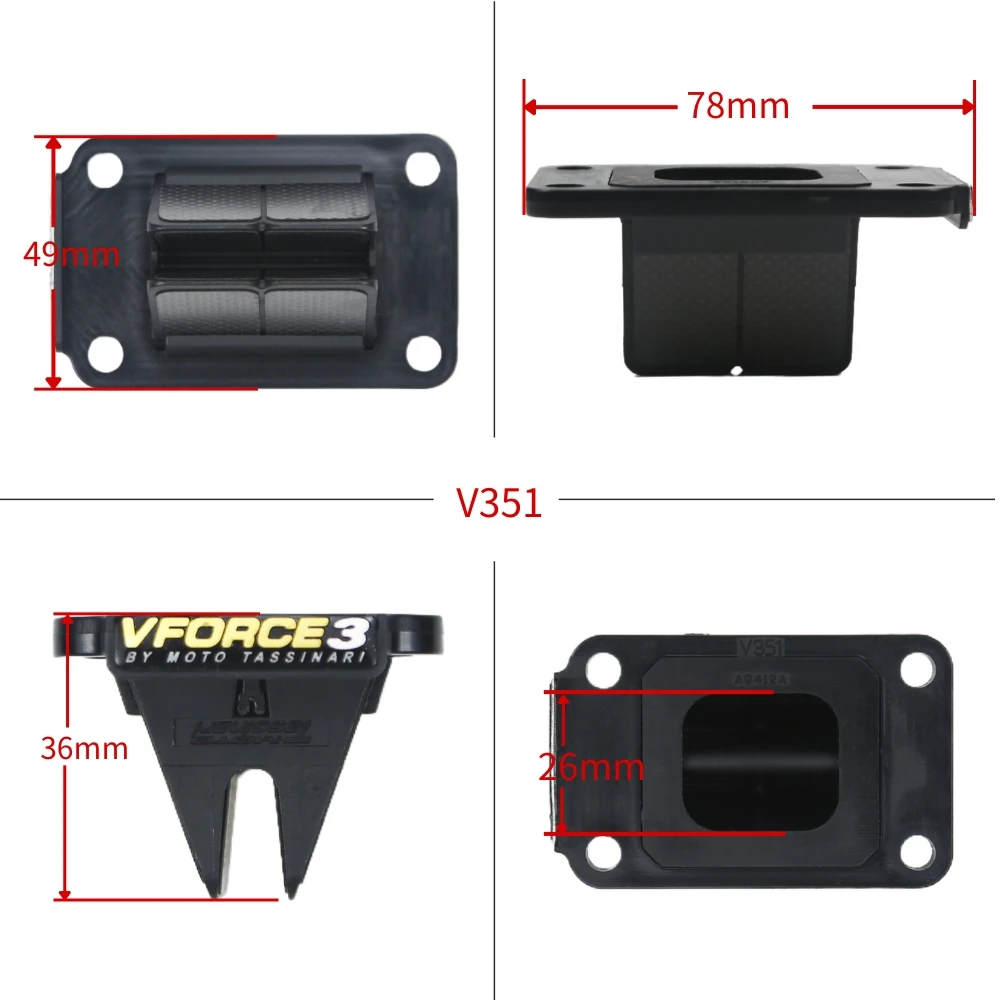 Motorcycle V351B Reed Valve VForce V-Force 3 System For KTM SX 65sx 50sx Minarelli KDM AM6 LC Reed Block Motocross Dirt Bike
Motorcycle V351B Reed Valve VForce V-Force 3 System For KTM SX 65sx 50sx Minarelli KDM AM6 LC Reed Block Motocross Dirt Bike