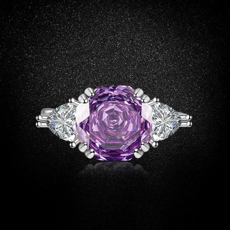 Rose Cut Purple Spodumene Octagonal Zircon Flower Necklace Pendant Light Luxury Open Ring Earrings
Rose Cut Purple Spodumene Octagonal Zircon Flower Necklace Pendant Light Luxury Open Ring Earrings