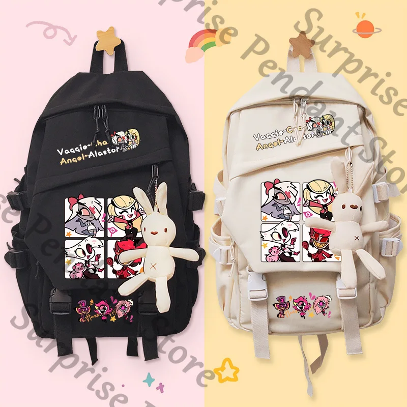 Хазбин Отель Аниме амбитус коллеги квадратический элемент Чарли Морнингстар Ангел Пил Аластор школьный рюкзак
Хазбин Отель Аниме амбитус коллеги квадратический элемент Чарли Морнингстар Ангел Пил Аластор школьный рюкзак