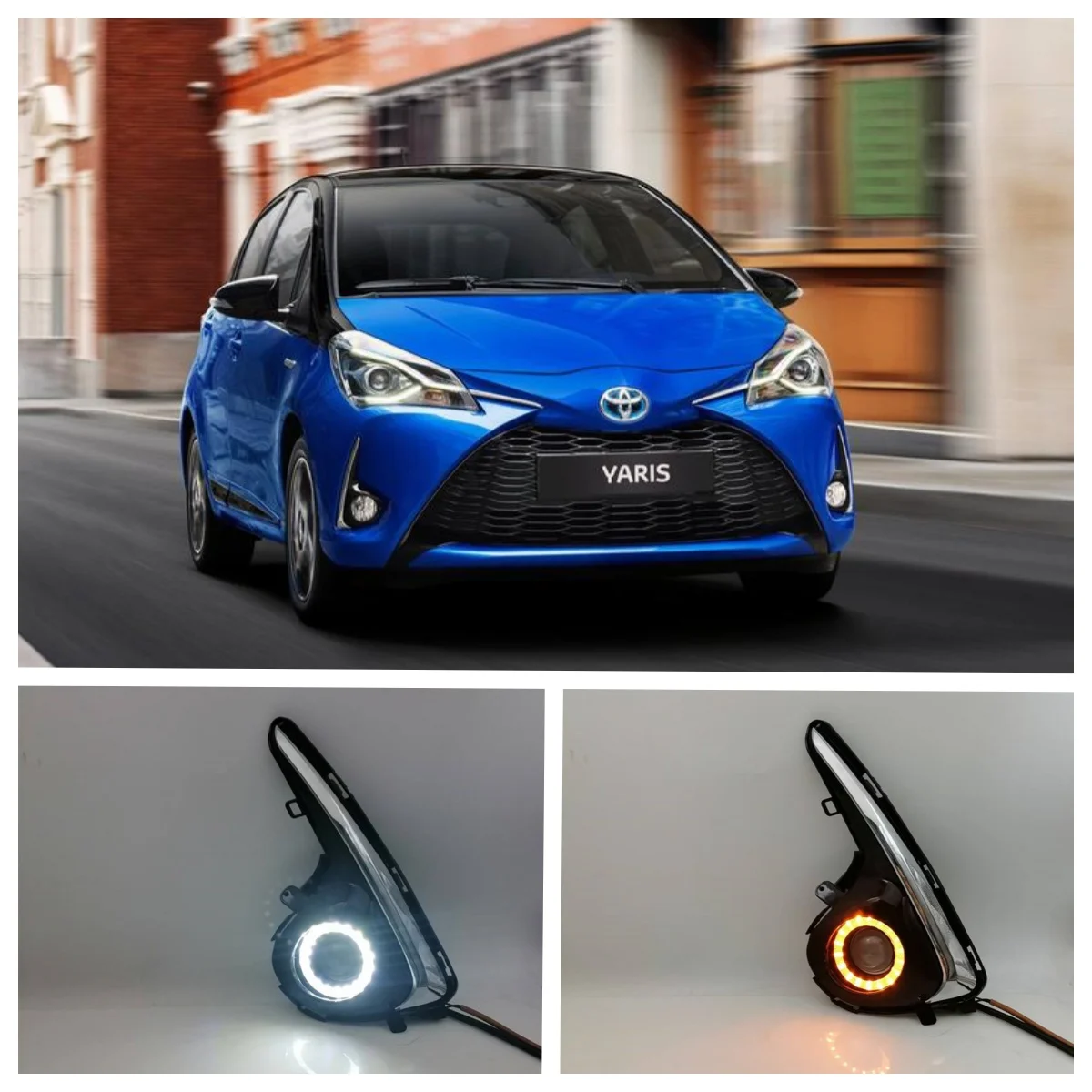 LED Fog Lights Assembly For Toyota Yaris Vitz 2018 2019 2020 Dual Color Angel Eye Daytime Running Lights Lamp DRL Daylight Kits
LED Fog Lights Assembly For Toyota Yaris Vitz 2018 2019 2020 Dual Color Angel Eye Daytime Running Lights Lamp DRL Daylight Kits
