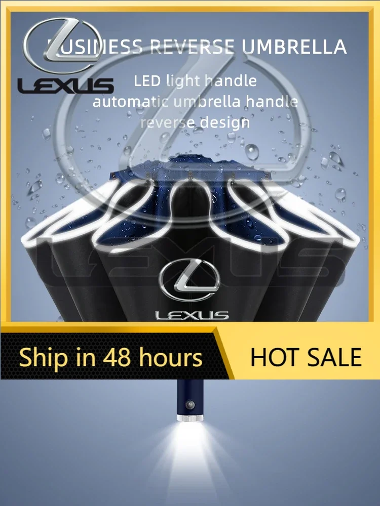 Car Sticker Reverse Folding Umbrella LED Reflective Stripe Umbrella For LEXUS RX300 RX330 RX350 IS250 LX570 Is200 Is300 Ls400
Car Sticker Reverse Folding Umbrella LED Reflective Stripe Umbrella For LEXUS RX300 RX330 RX350 IS250 LX570 Is200 Is300 Ls400