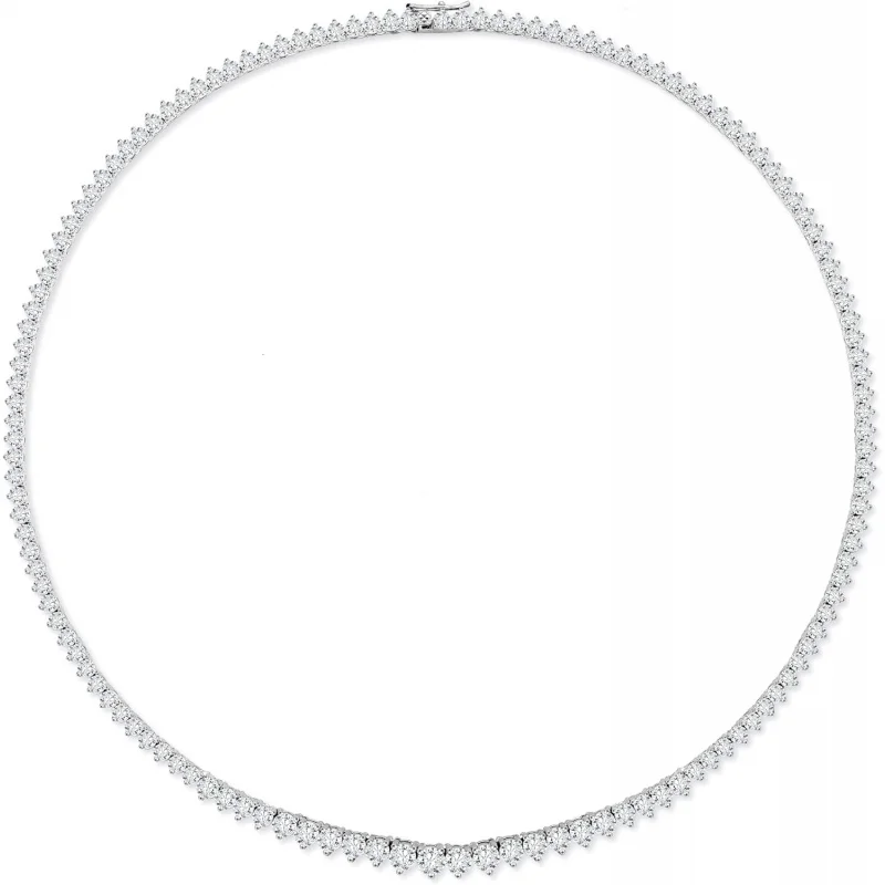 Gradual Tennis Necklace For Women: VVS1 D Color 925 Sterling Silver Chain - 14K White Gold Plated Moissanite Lab Diamond Jewelry
Gradual Tennis Necklace For Women: VVS1 D Color 925 Sterling Silver Chain - 14K White Gold Plated Moissanite Lab Diamond Jewelry