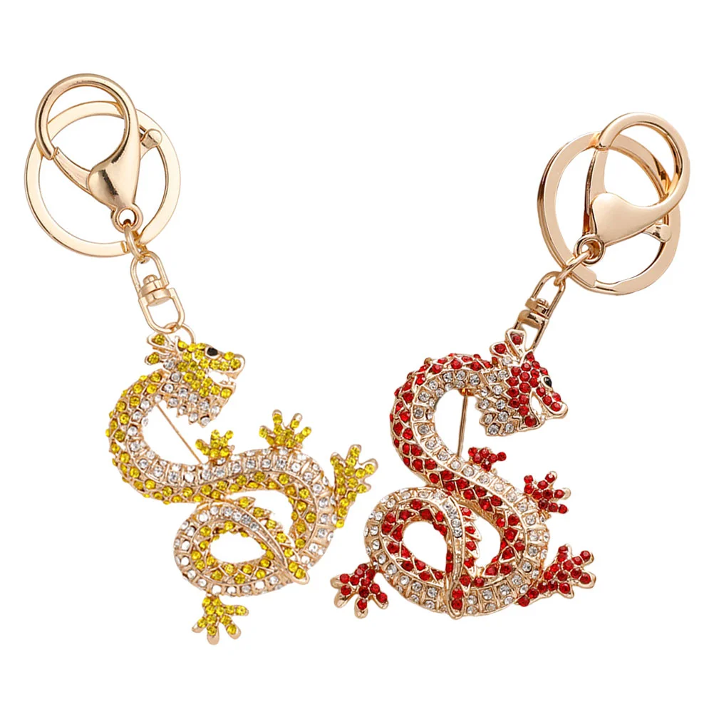 2 Pcs Car Decoration Keychain New Year Pendant Fob Lucky Spring Festival Hanging Dragon Rhinestones Decorative
2 Pcs Car Decoration Keychain New Year Pendant Fob Lucky Spring Festival Hanging Dragon Rhinestones Decorative