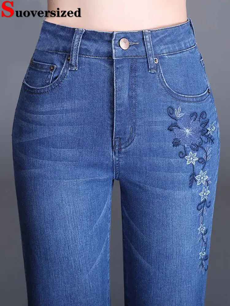 Embroidery Design Skinny Pencil Jeans Women Vintage High Waist Stretch Denim Pants Korean Fashion Streetwear Slim Vaqueros New
Embroidery Design Skinny Pencil Jeans Women Vintage High Waist Stretch Denim Pants Korean Fashion Streetwear Slim Vaqueros New