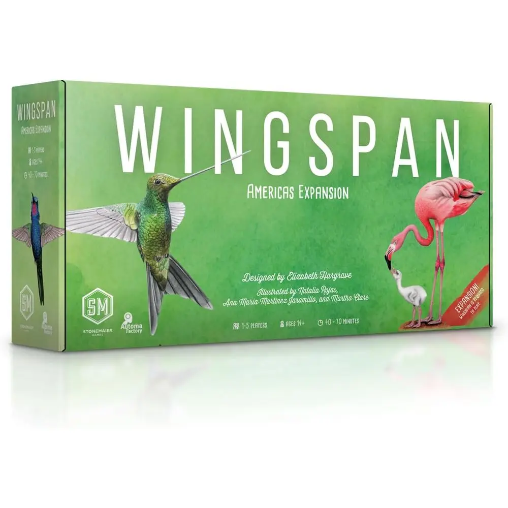 Expand Wingspan with Americas Edition: New Birds, Miniature Cards, and Enhanced Gameplay for 1-5 Players
Expand Wingspan with Americas Edition: New Birds, Miniature Cards, and Enhanced Gameplay for 1-5 Players